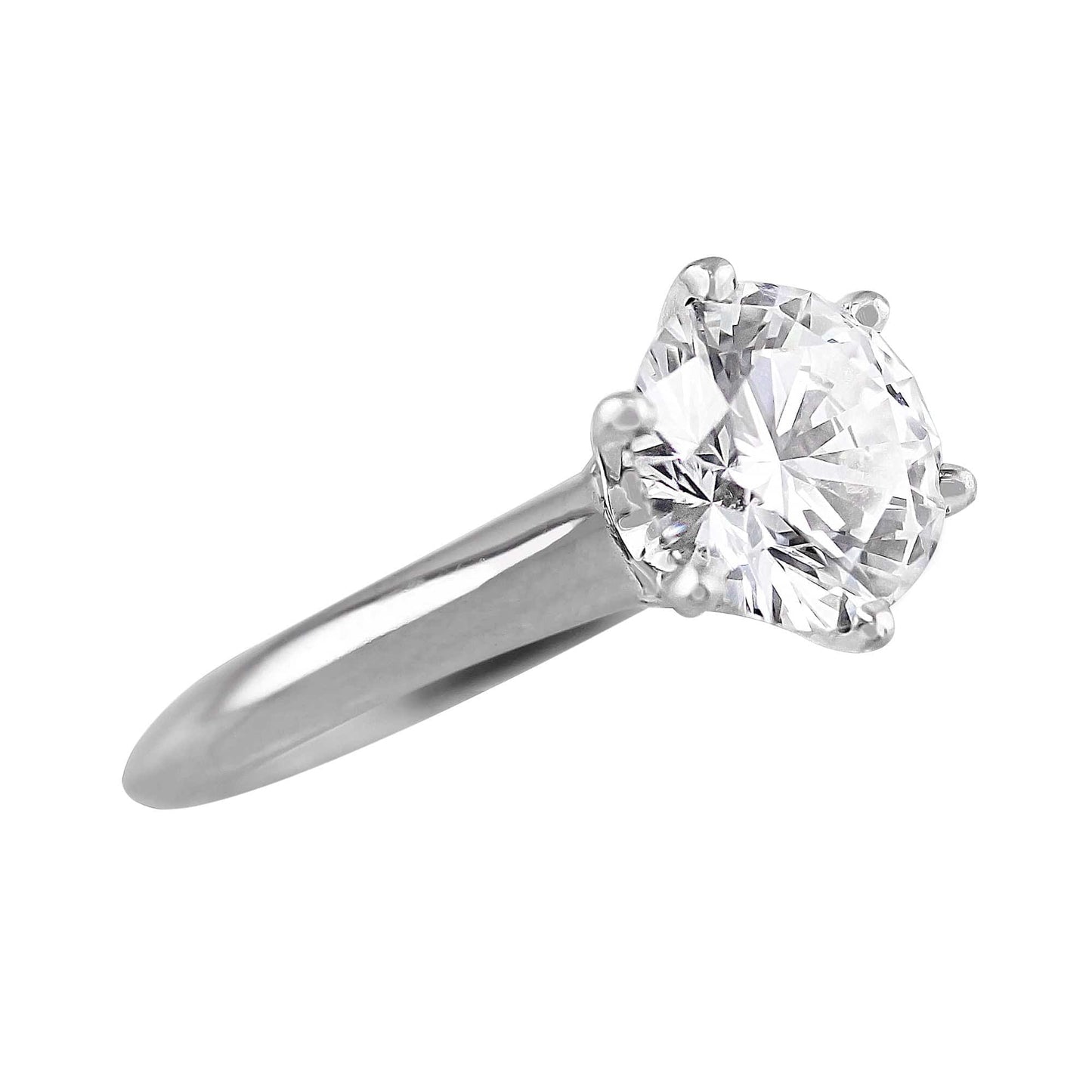 Tiffany & Co. Platinum 1.67ct Diamond Ring - Estate