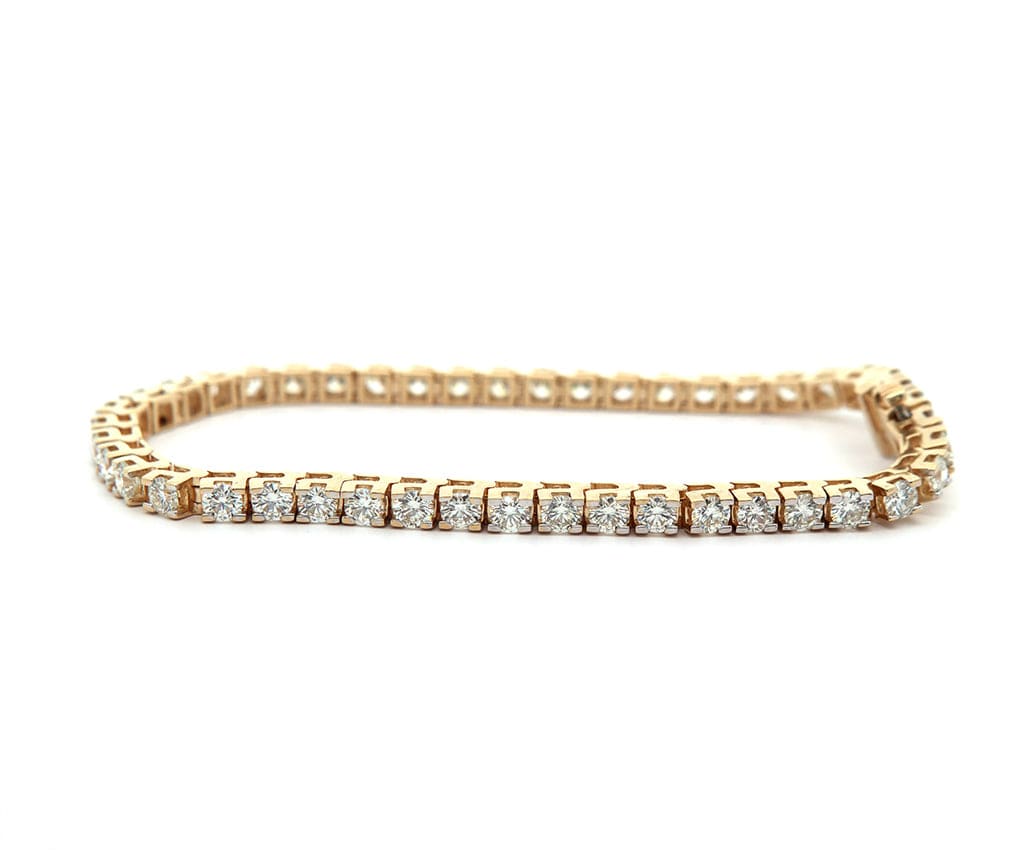 5.65ctw Round Diamond Tennis Bracelet in 14K