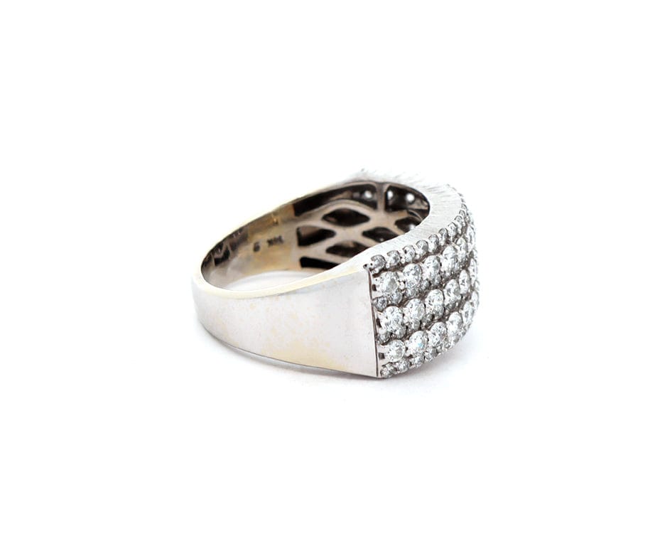 2.00ctw Diamond Multi Row Wide Band Ring in 14K