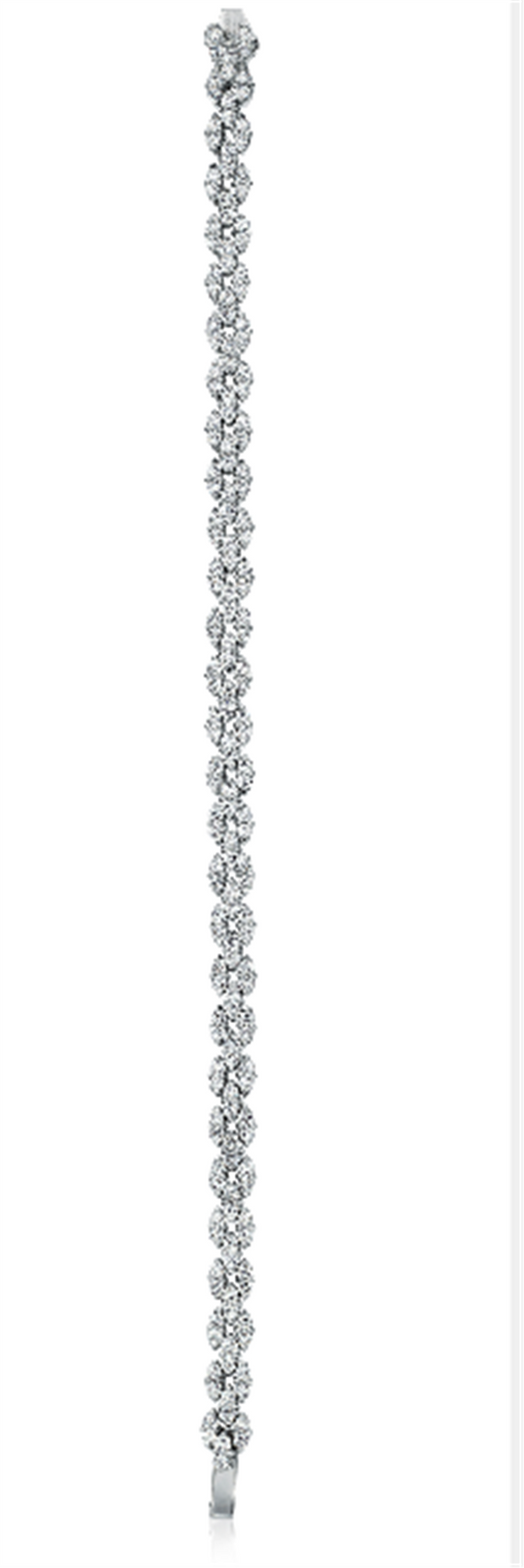 A LINK, INC 18K White Gold Diamond Bracelet