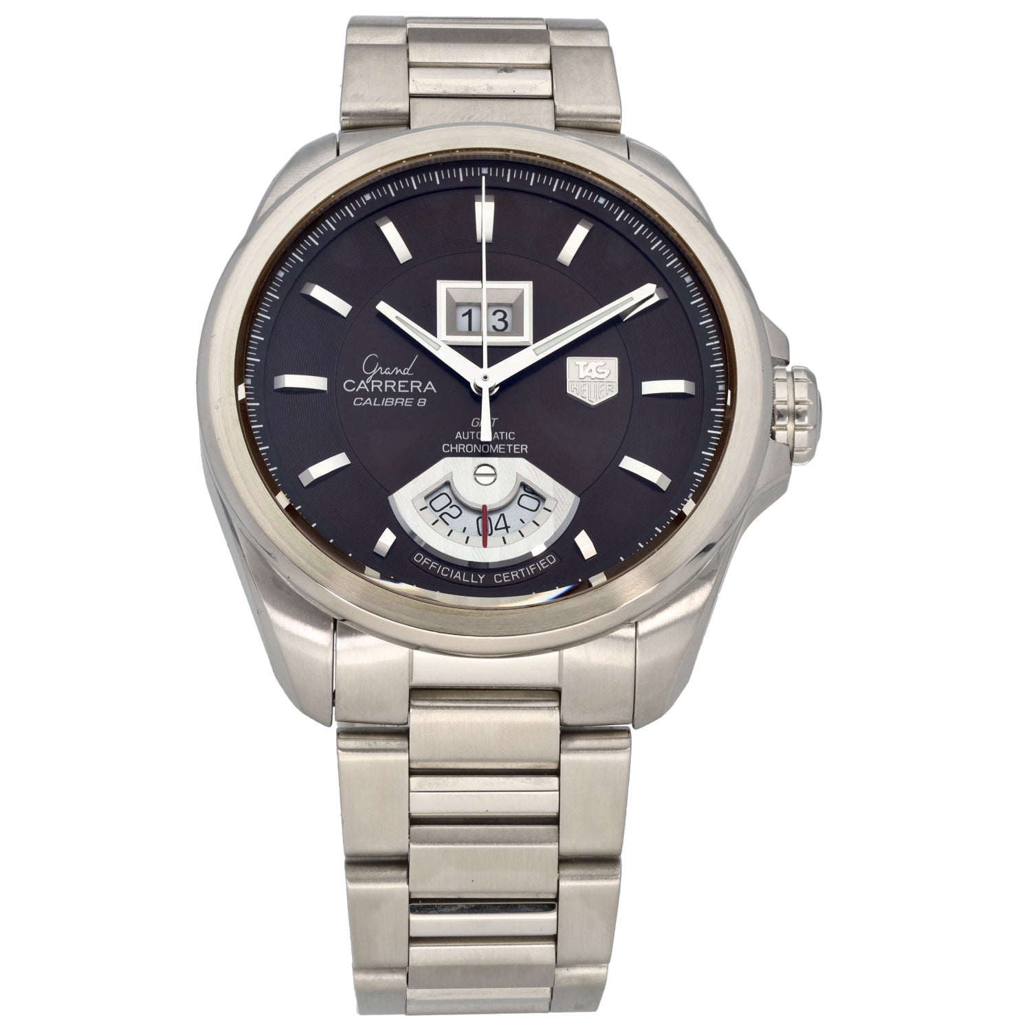 Tag Heuer Grand Carrera WAV5113 43mm Stainless Steel Watch