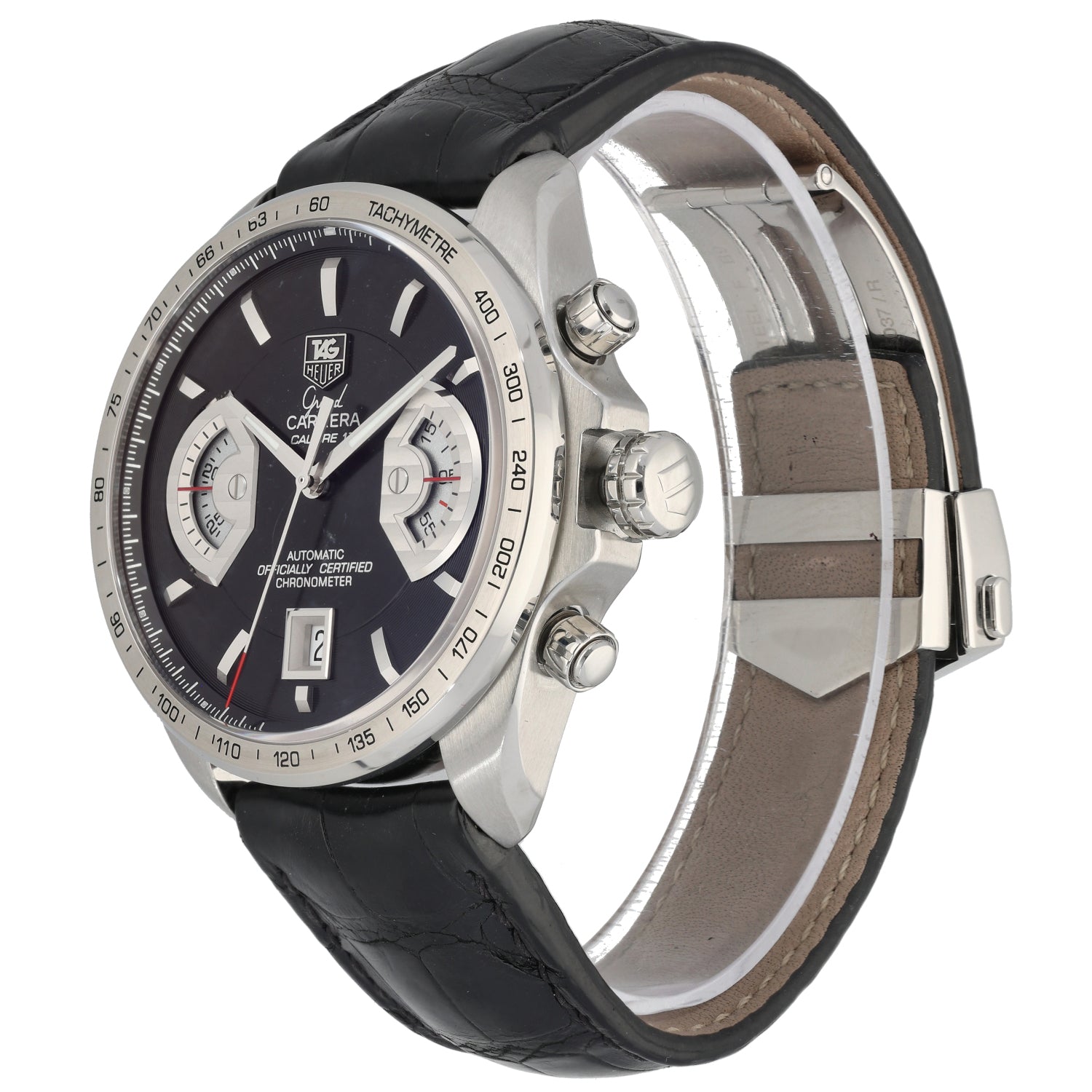 Tag Heuer Grand Carrera CAV511A 43mm Stainless Steel Watch