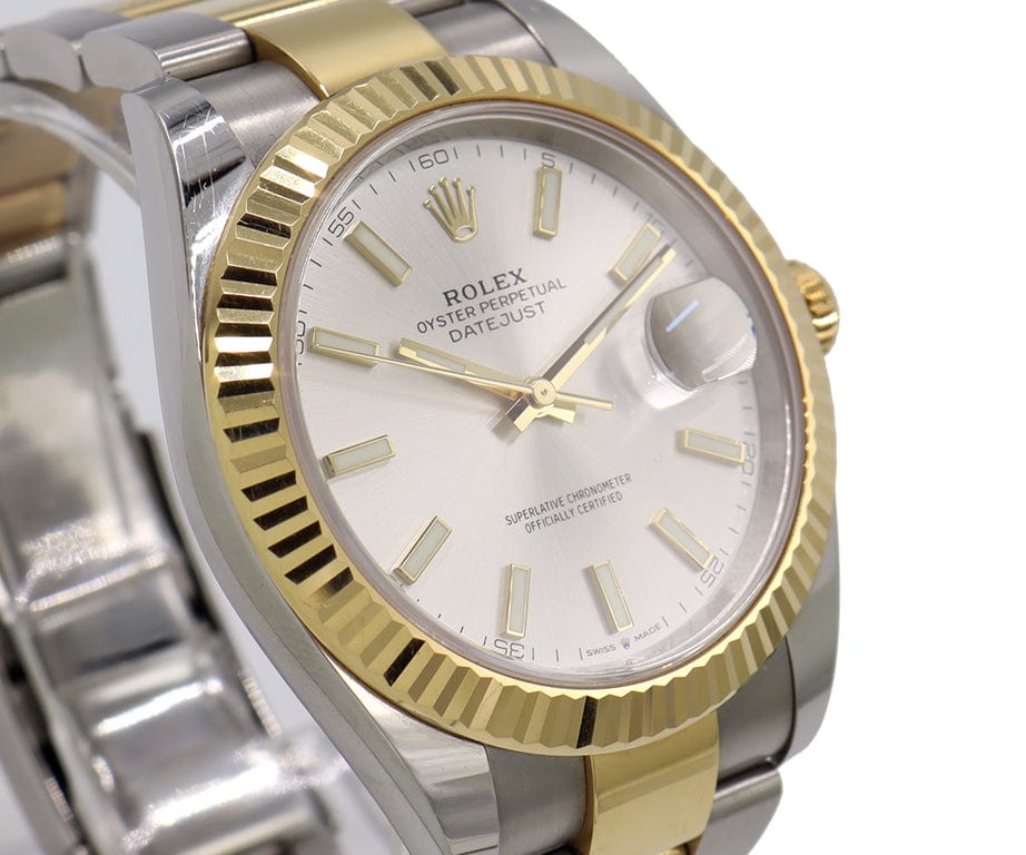 2021 Rolex Datejust 126333 41MM Silver Dial Men's Watch