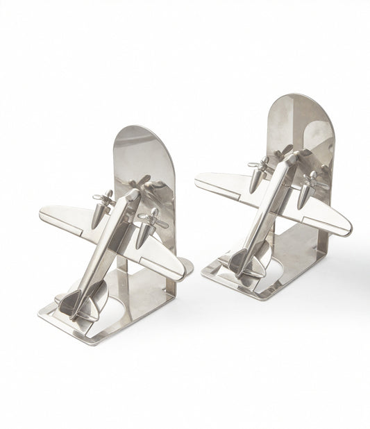 Art Deco Airplane Bookends | Circa 1930s