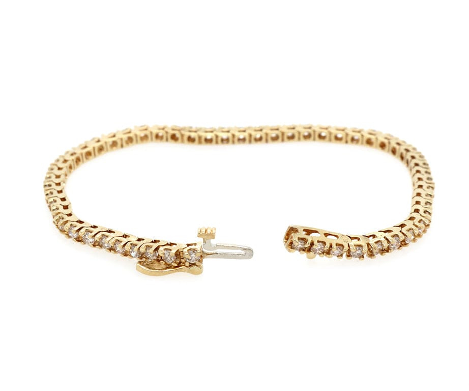 2.20ctw Round Diamond Tennis Bracelet in 14K