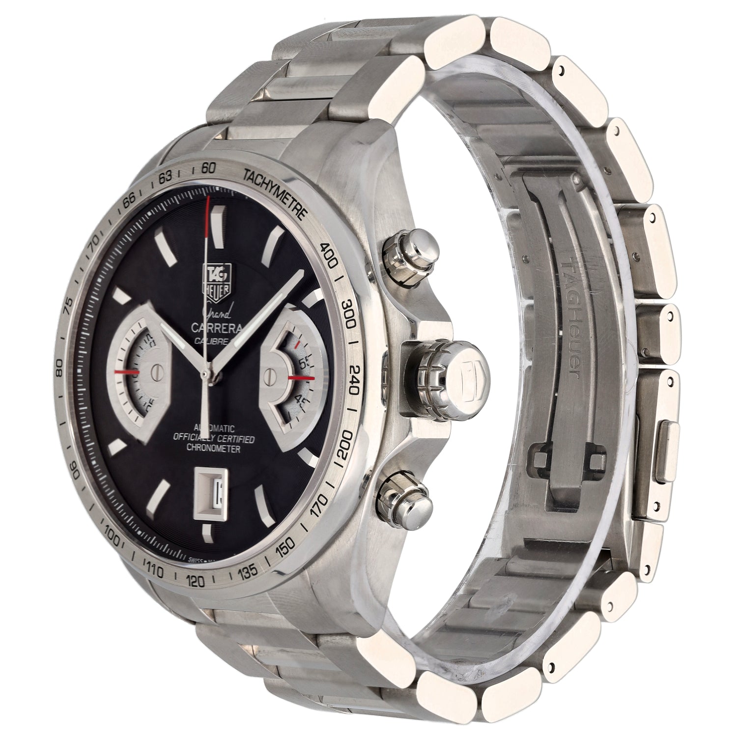 Tag Heuer Grand Carrera CAV511A 43mm Stainless Steel Watch