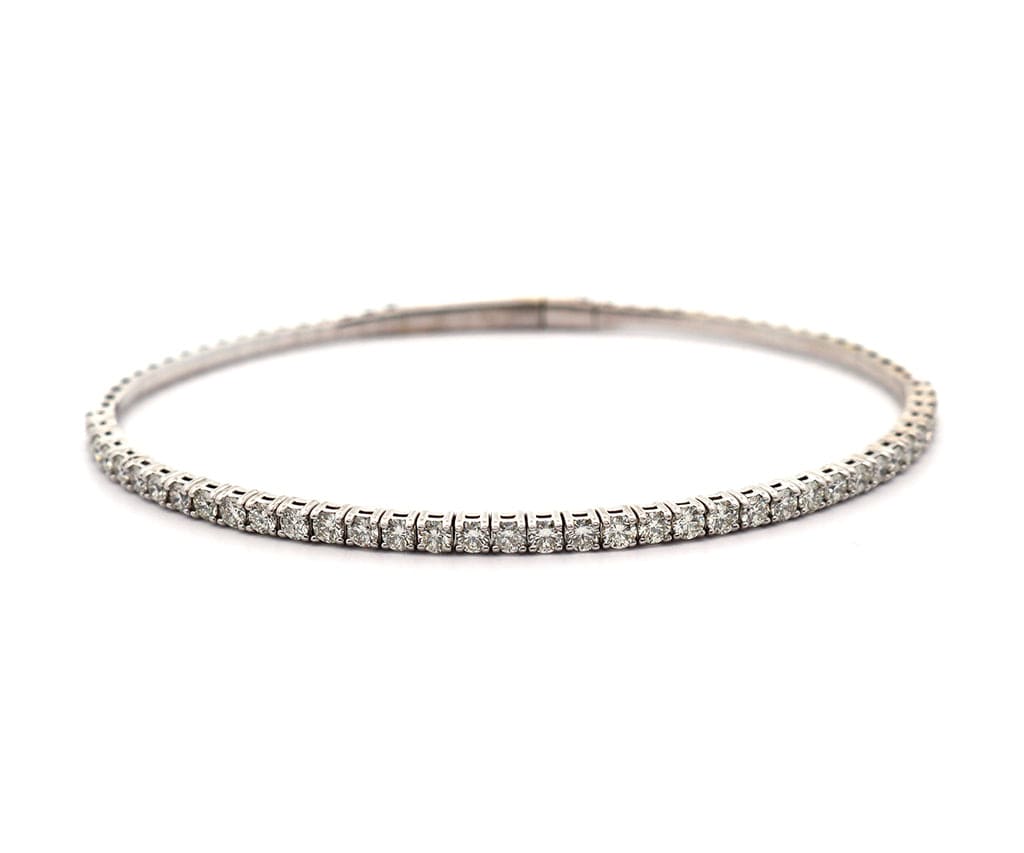 1.47ctw Diamond Flex Bangle Bracelet in 14K