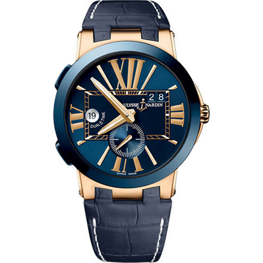 Ulysse Nardin Executive Dual Time 43mm 246-00/43 Blue Dial