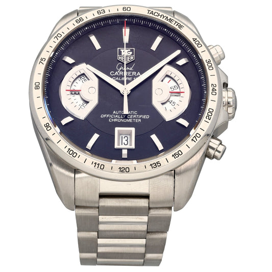 Tag Heuer Grand Carrera CAV511A 43mm Stainless Steel Watch