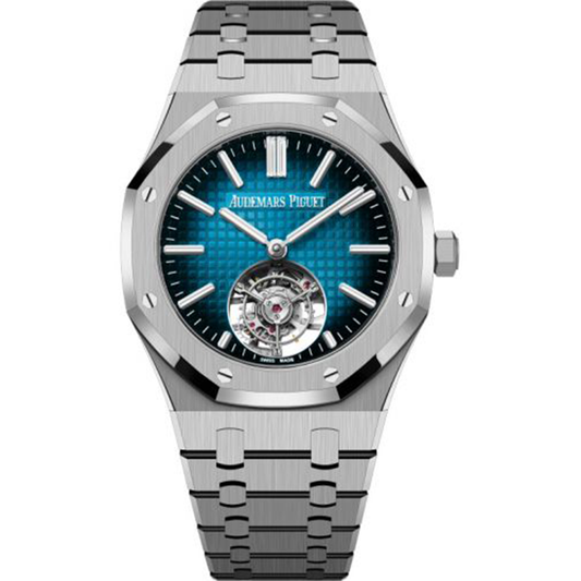 Audemars Piguet  Royal Oak Selfwinding Flying Tourbillon 41mm 26730TI.OO.1320TI.04 Blue Dial