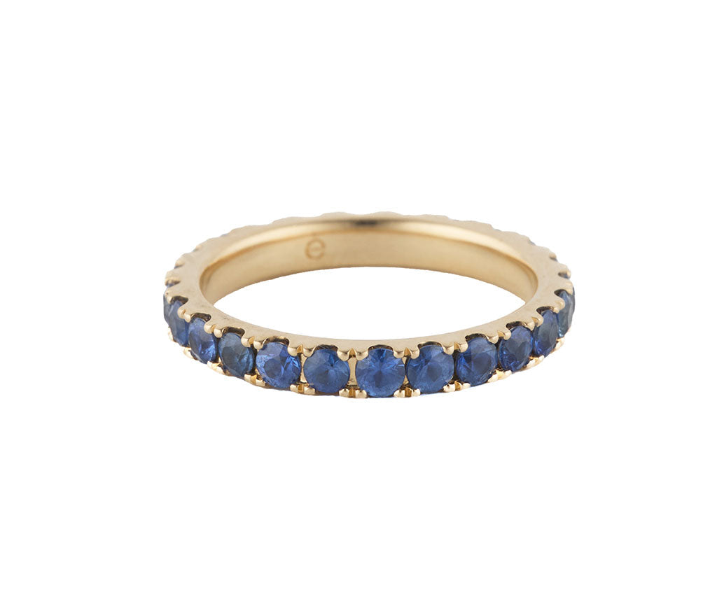 2.20ctw Blue Sapphire Eternity Band Ring in 14K