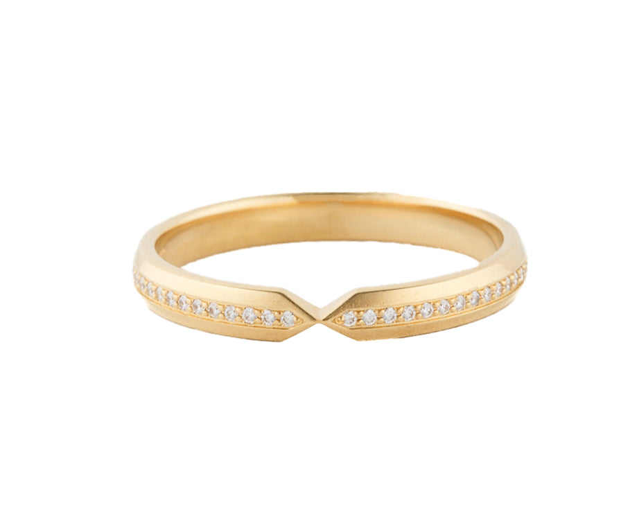 Tiffany & Co. 0.16ctw Diamond Nesting Narrow Band Ring in 18K