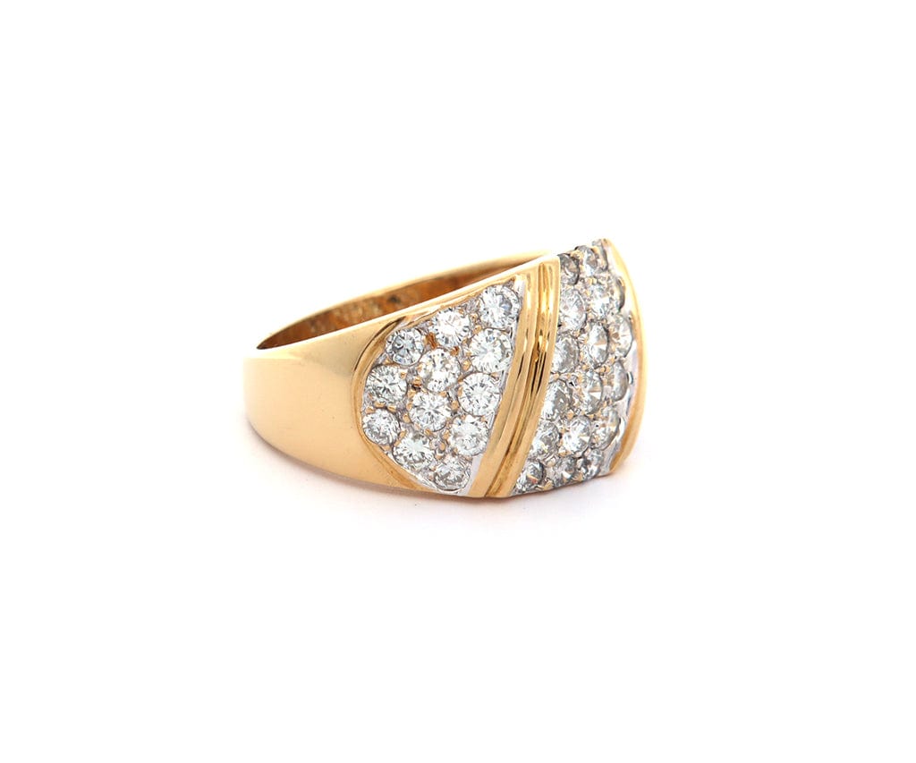 1.75ctw Round Diamond Wide Band Ring in 18K