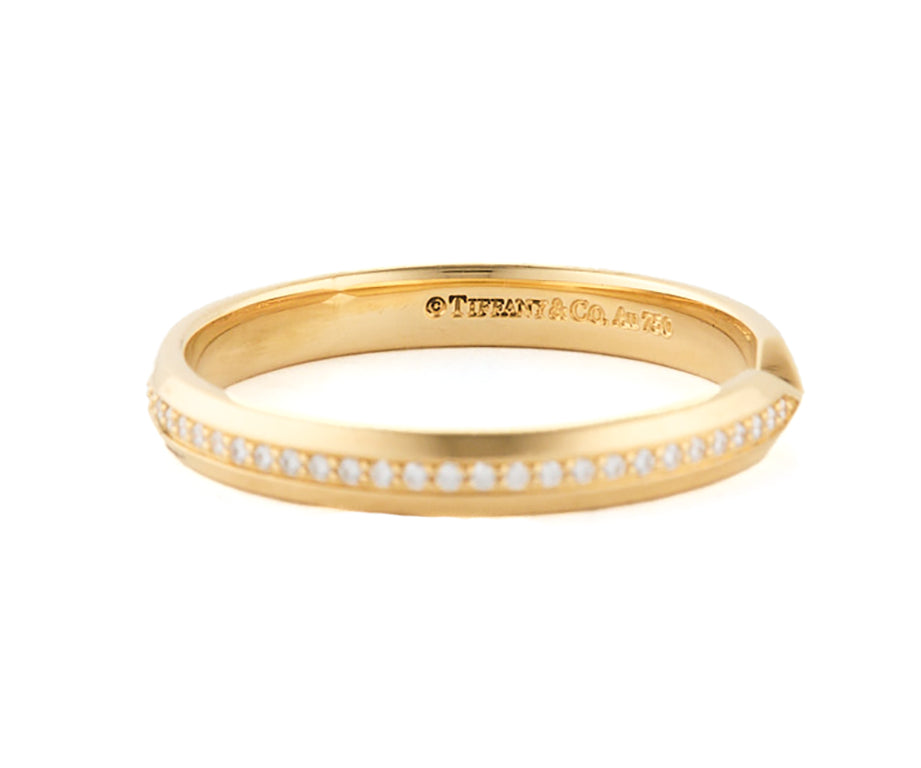 Tiffany & Co. 0.16ctw Diamond Nesting Narrow Band Ring in 18K