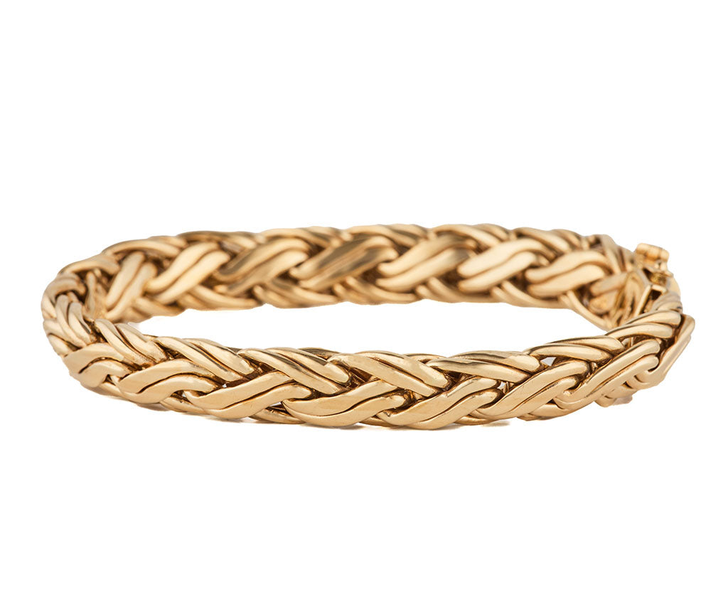 Tiffany & Co. Polished Wheat Braided Rope Bracelet in 14K