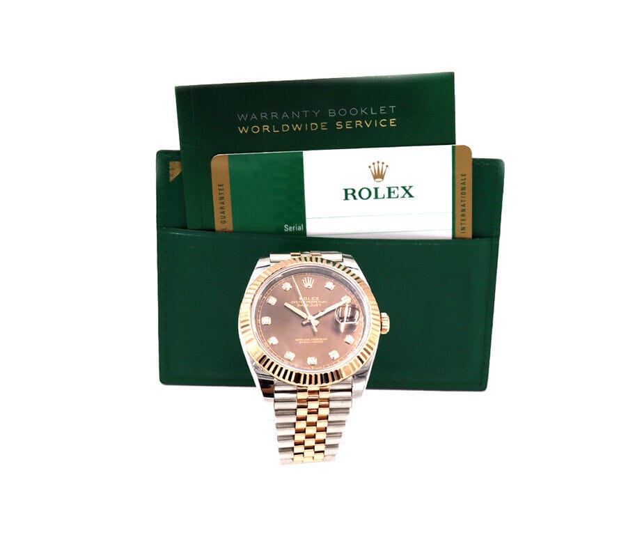 20 Rolex Datejust 126331 41MM Chocolate Diamond Dial Men's Watch