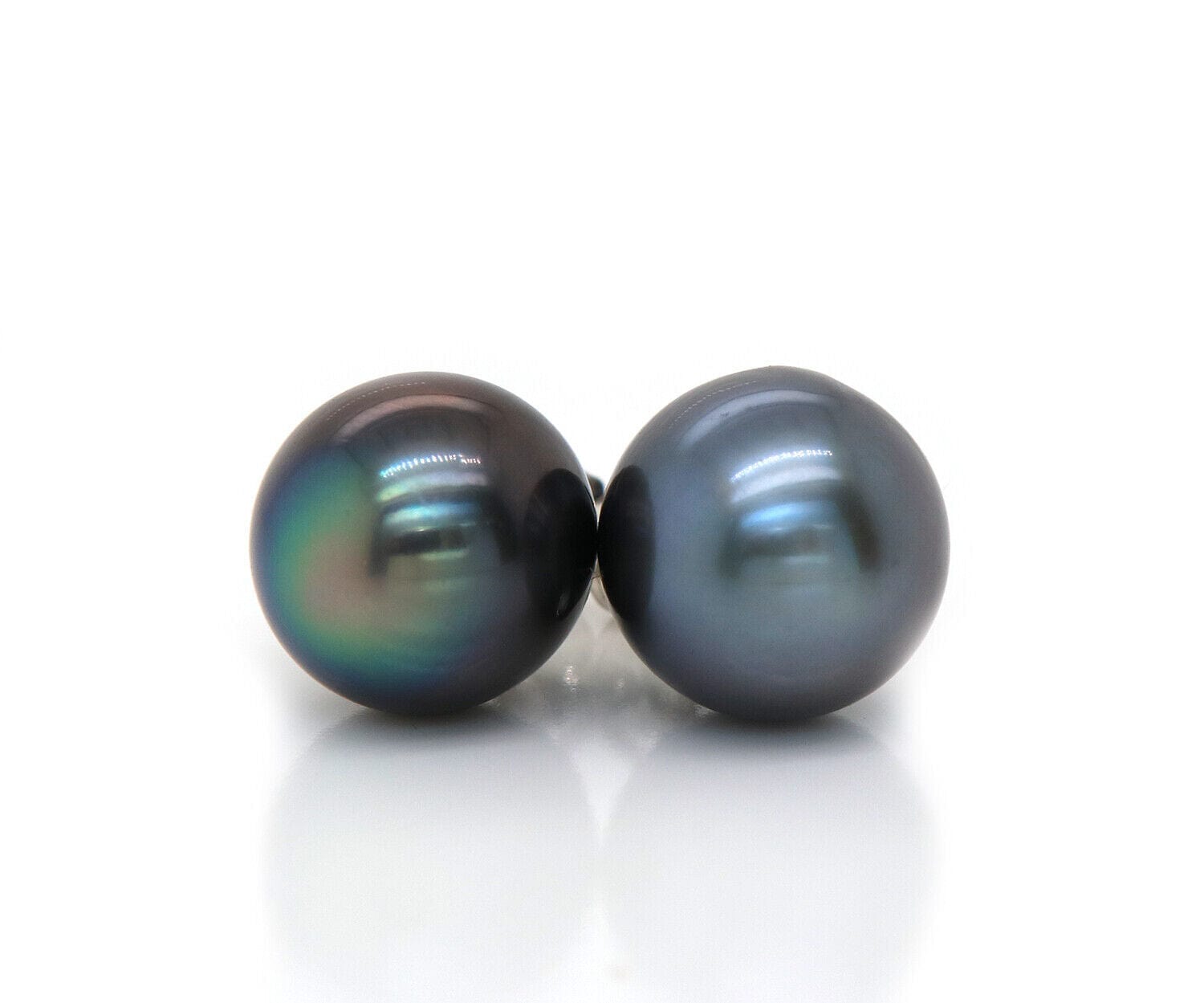 11.5 MM Tahitian Cultured Pearl Stud Earrings in 14K