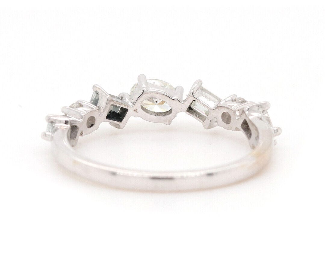 0.77ctw Mixed Cut Diamond Band Ring in 14K