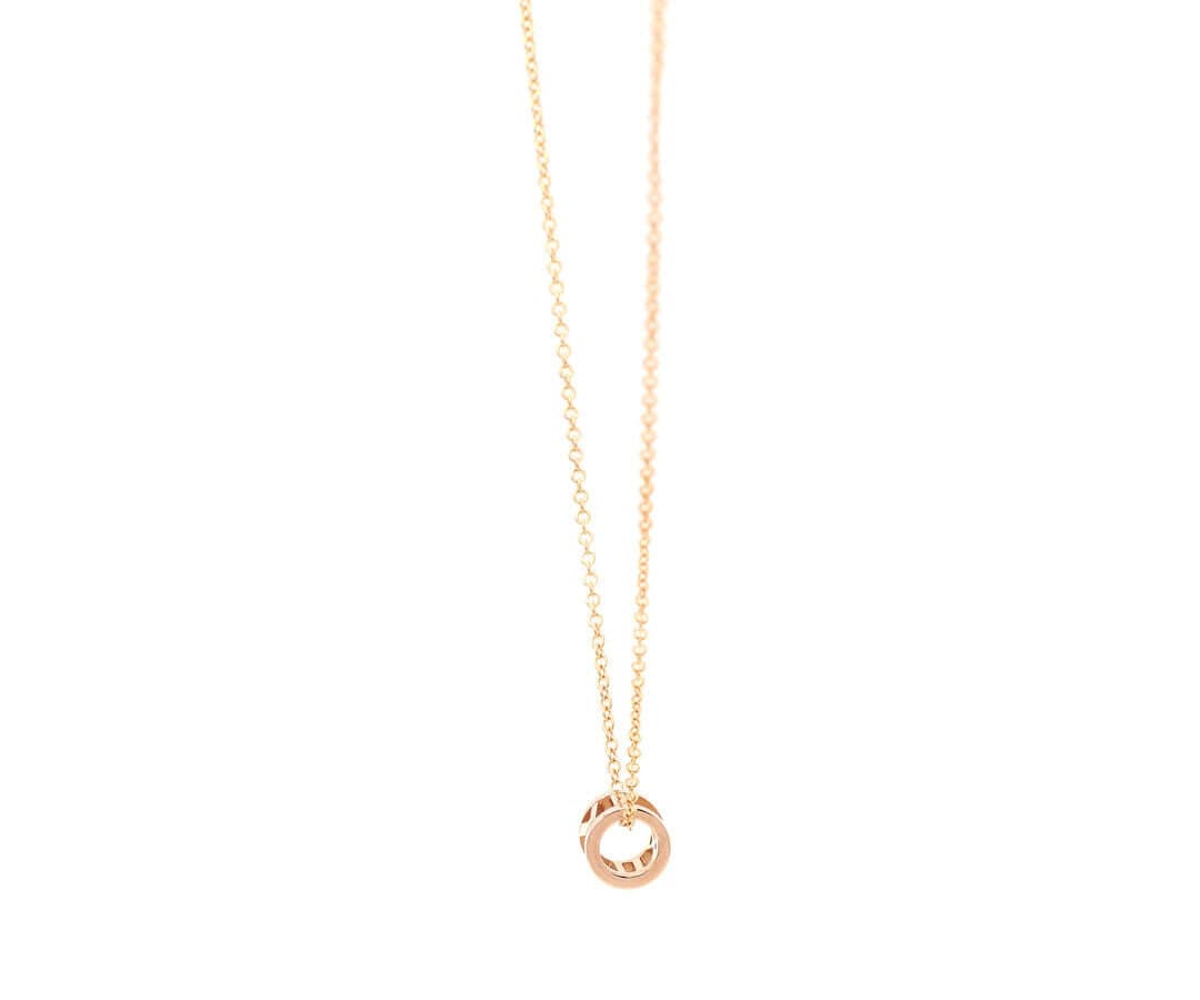 Tiffany & Co. Atlas Open Mini Pendant Necklace in 18K