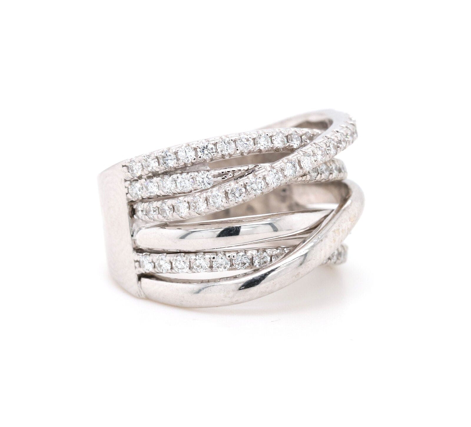 1.50ctw Diamond Bypass Ring in 14K