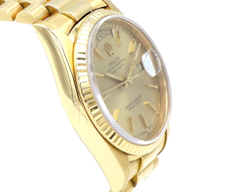 1991 Rolex Day-Date N365341 36MM Champagne Dial Watch