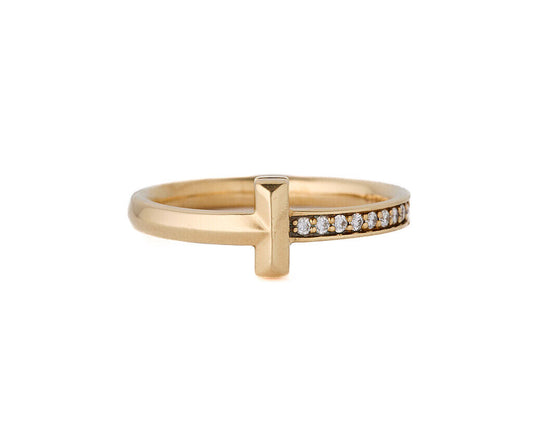 Tiffany & Co. 0.07ctw Diamond T T1 Ring in 18K