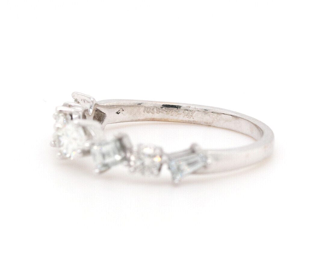 0.77ctw Mixed Cut Diamond Band Ring in 14K