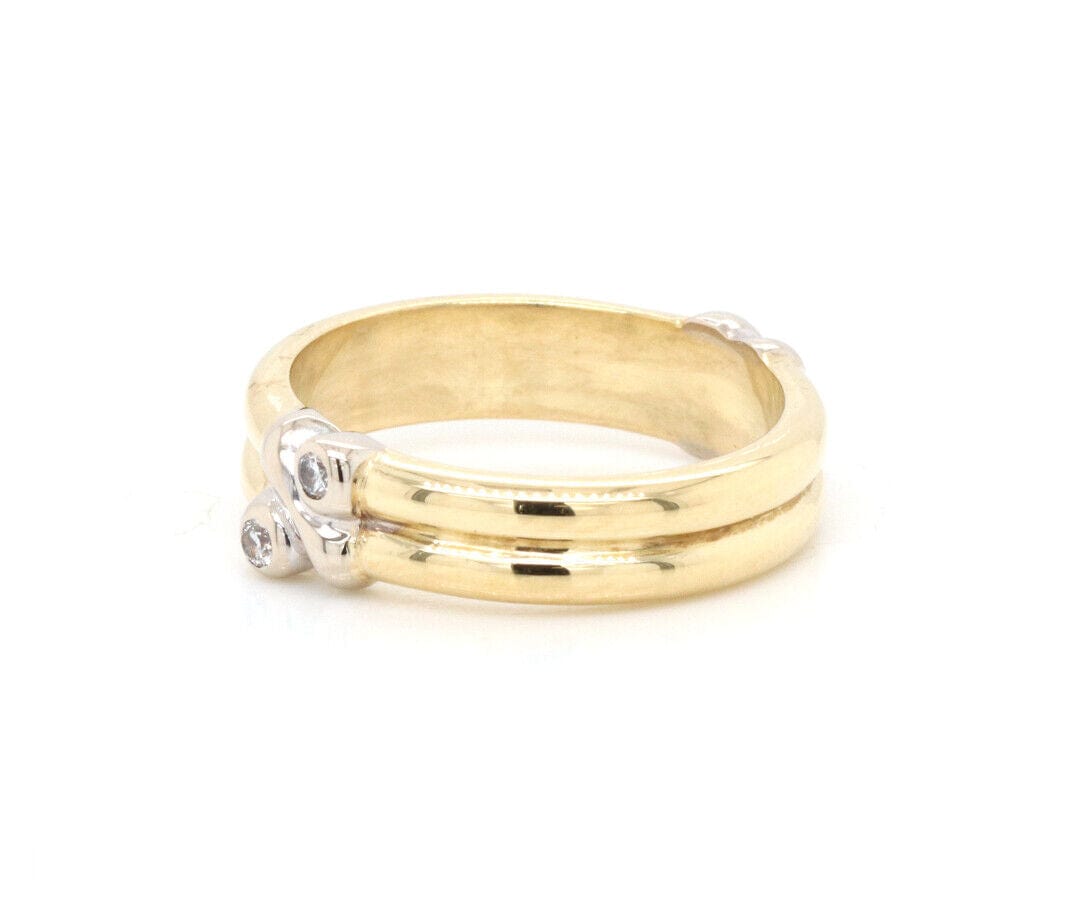 Tiffany & Co. Diamond Two Tone Band Ring in 18K