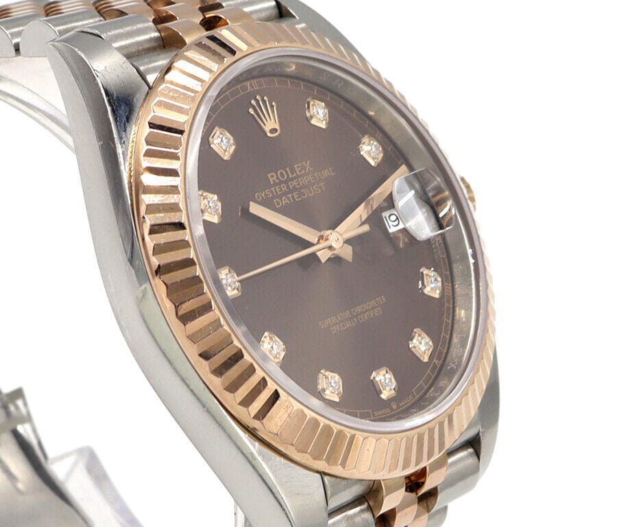 20 Rolex Datejust 126331 41MM Chocolate Diamond Dial Men's Watch