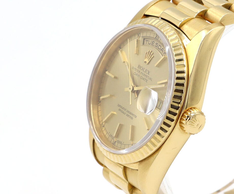 1991 Rolex Day-Date N365341 36MM Champagne Dial Watch