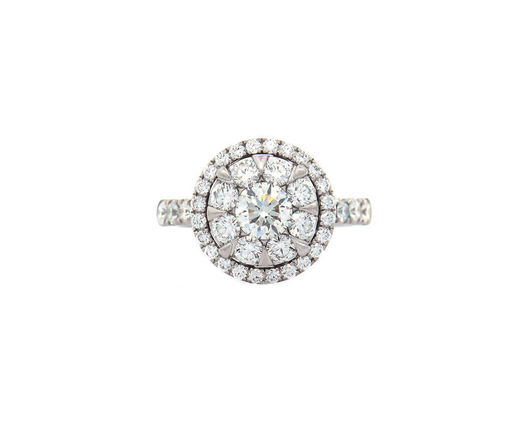 1.90ctw Round Diamond Double Halo Ring in 14K