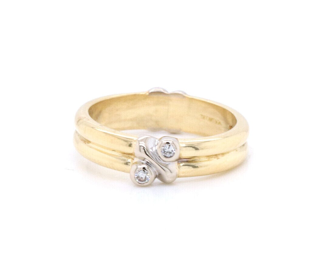 Tiffany & Co. Diamond Two Tone Band Ring in 18K