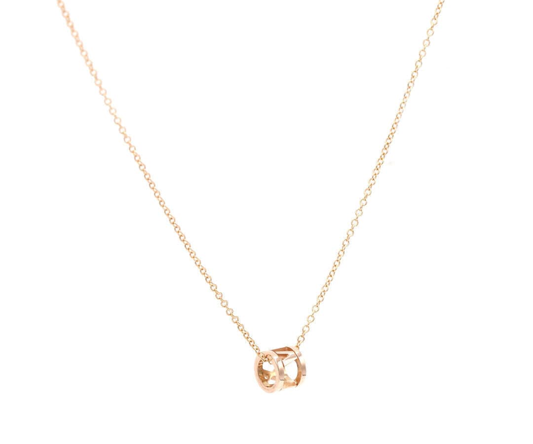 Tiffany & Co. Atlas Open Mini Pendant Necklace in 18K