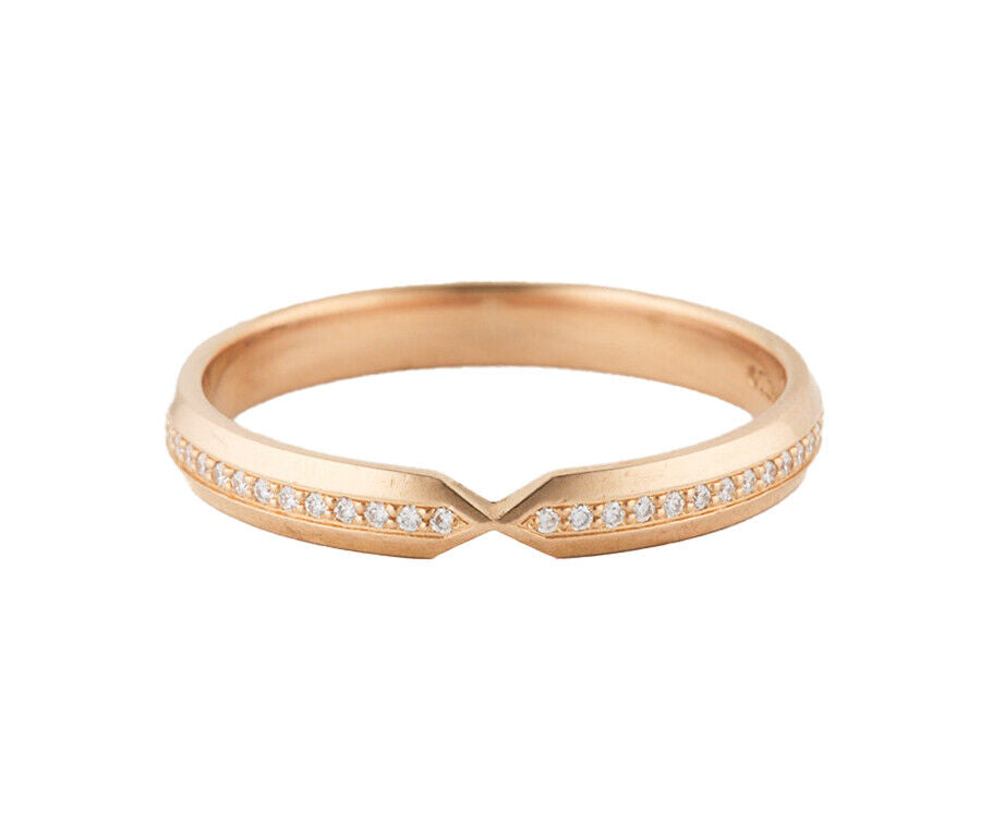 Tiffany & Co. 0.16ctw Diamond Nesting Narrow Band Ring in 18K