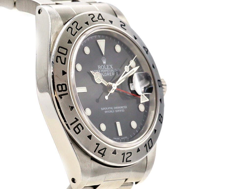 1991 Rolex Explorer II 16570 40MM Black Dial Men's Watch