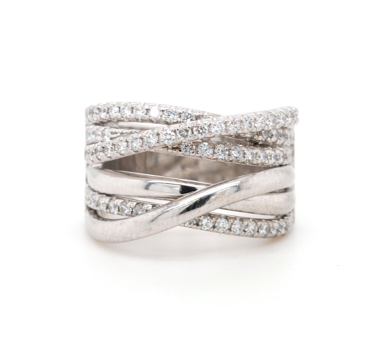 1.50ctw Diamond Bypass Ring in 14K