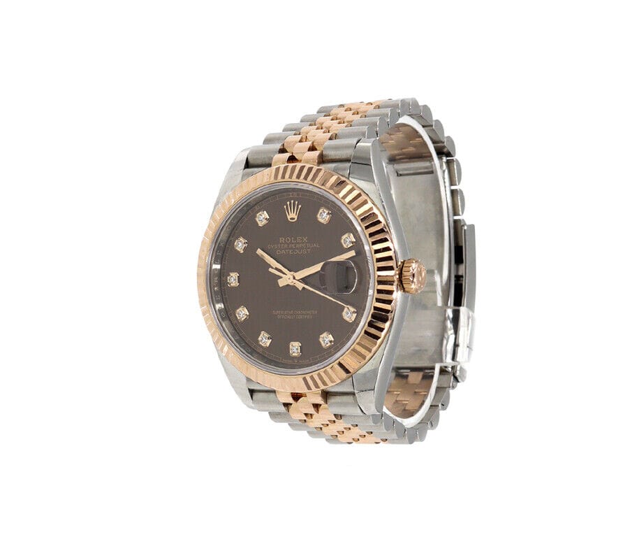 20 Rolex Datejust 126331 41MM Chocolate Diamond Dial Men's Watch