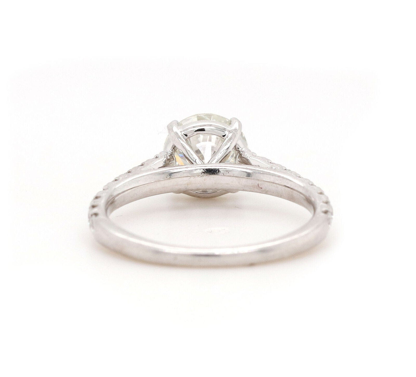 1.50ctw Round Diamond Straight Engagement Ring in 14K