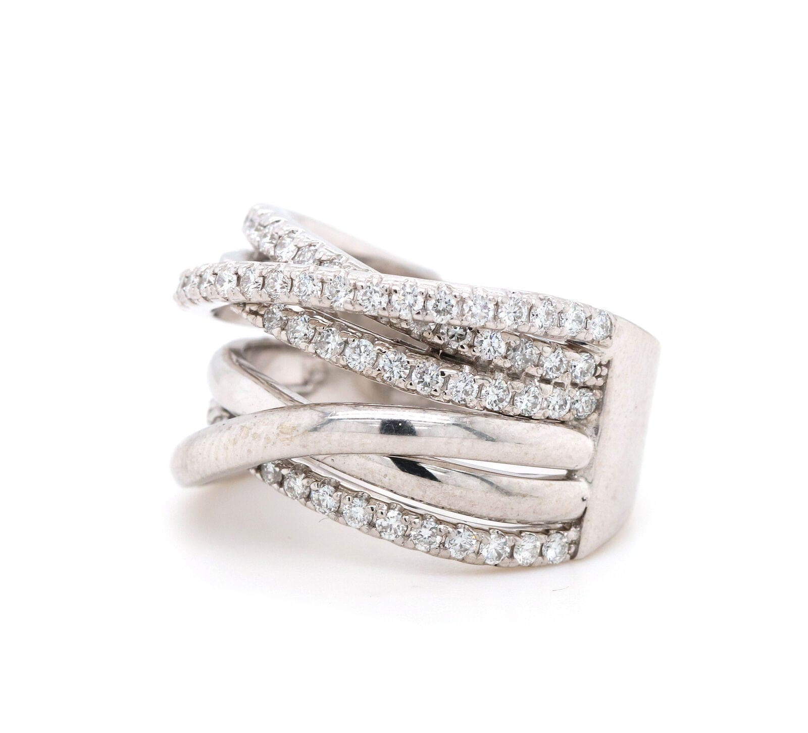 1.50ctw Diamond Bypass Ring in 14K