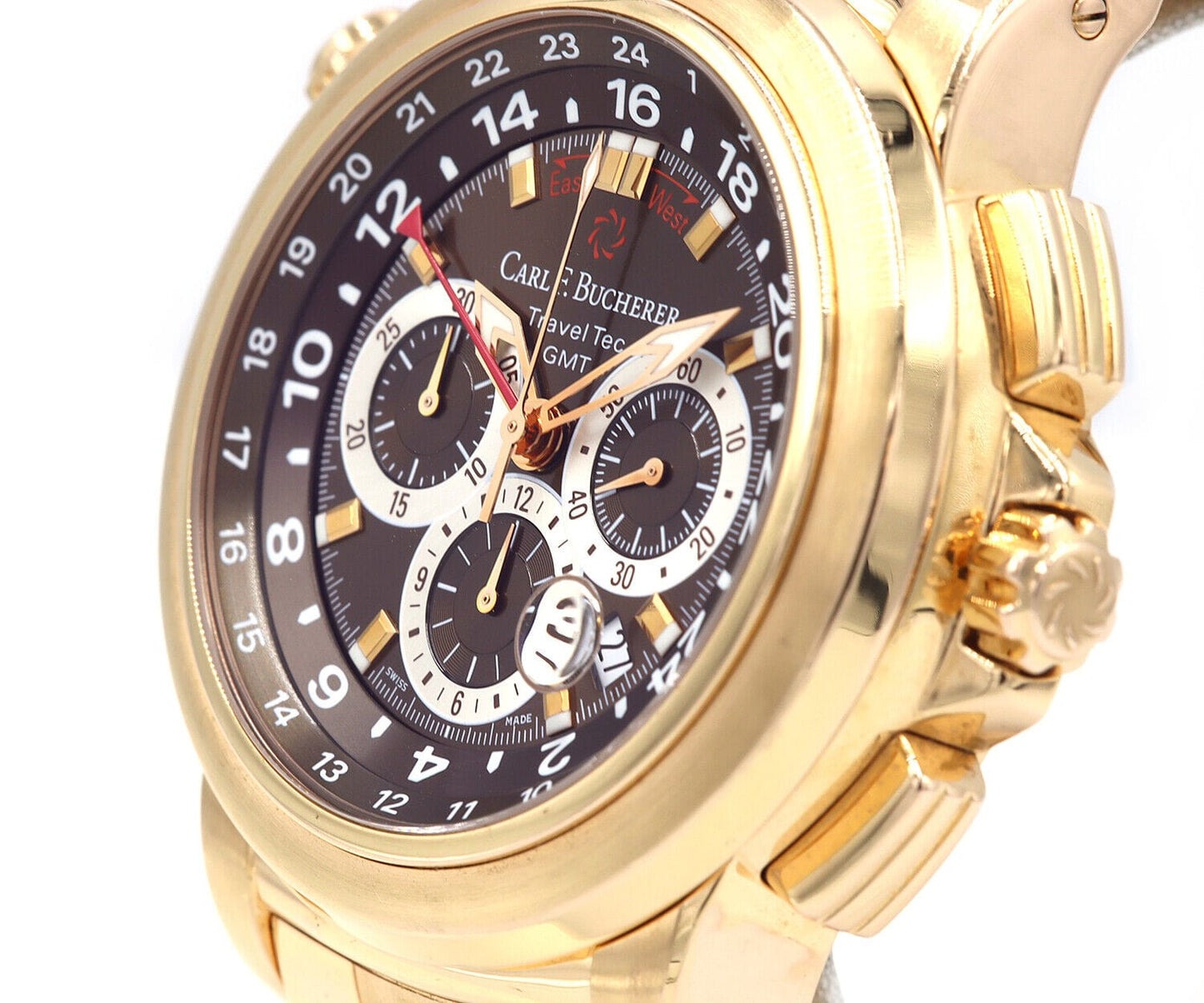 2013 Carl F. Bucherer Patravi Traveltec GMT 47MM Men's Watch