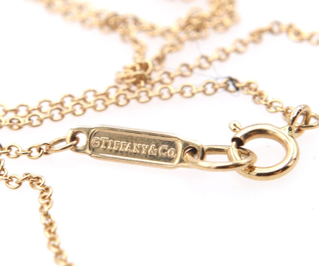 Tiffany & Co. Atlas Open Mini Pendant Necklace in 18K