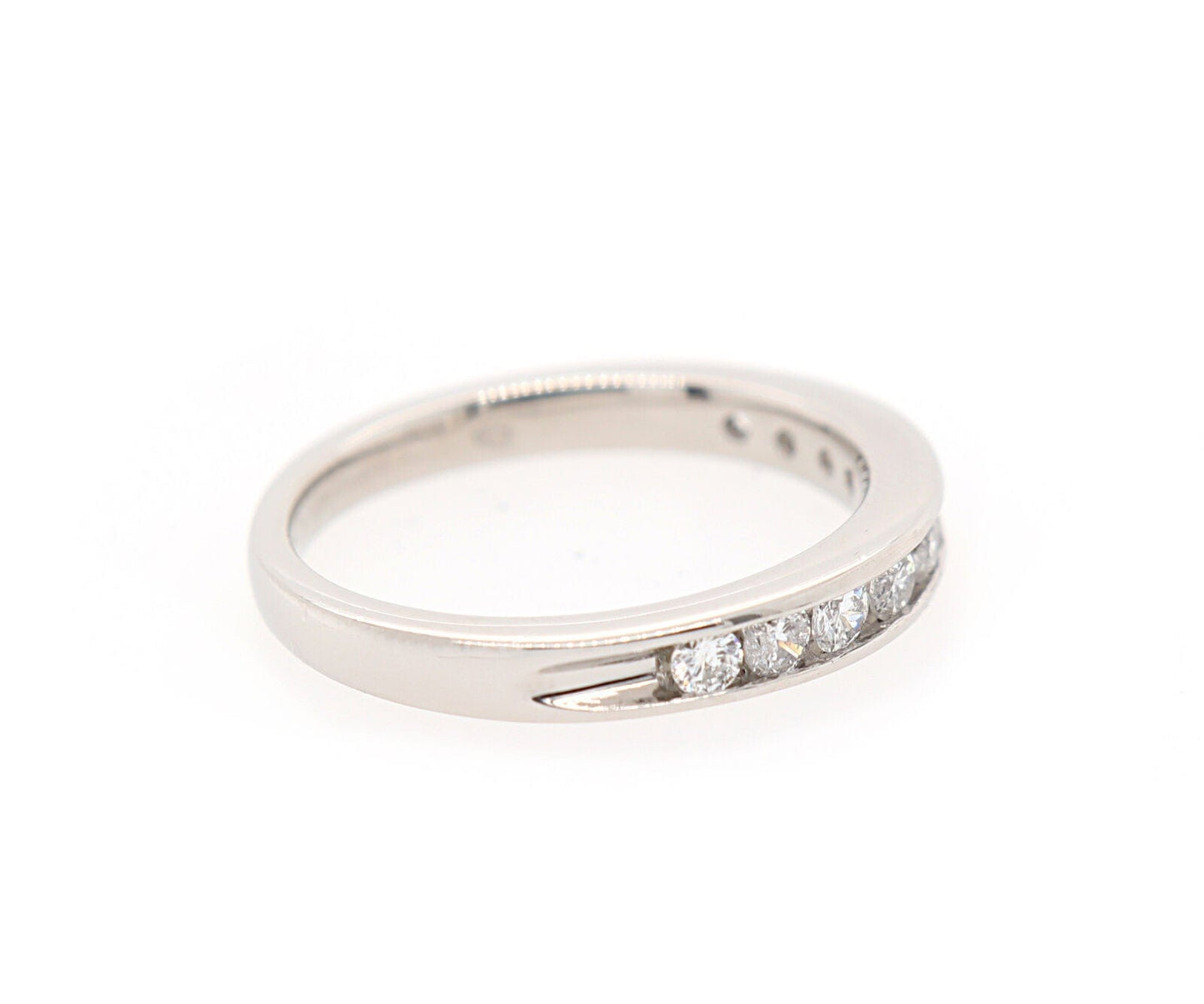 0.40ctw Round Diamond Channel Set Wedding Band Ring in Platinum