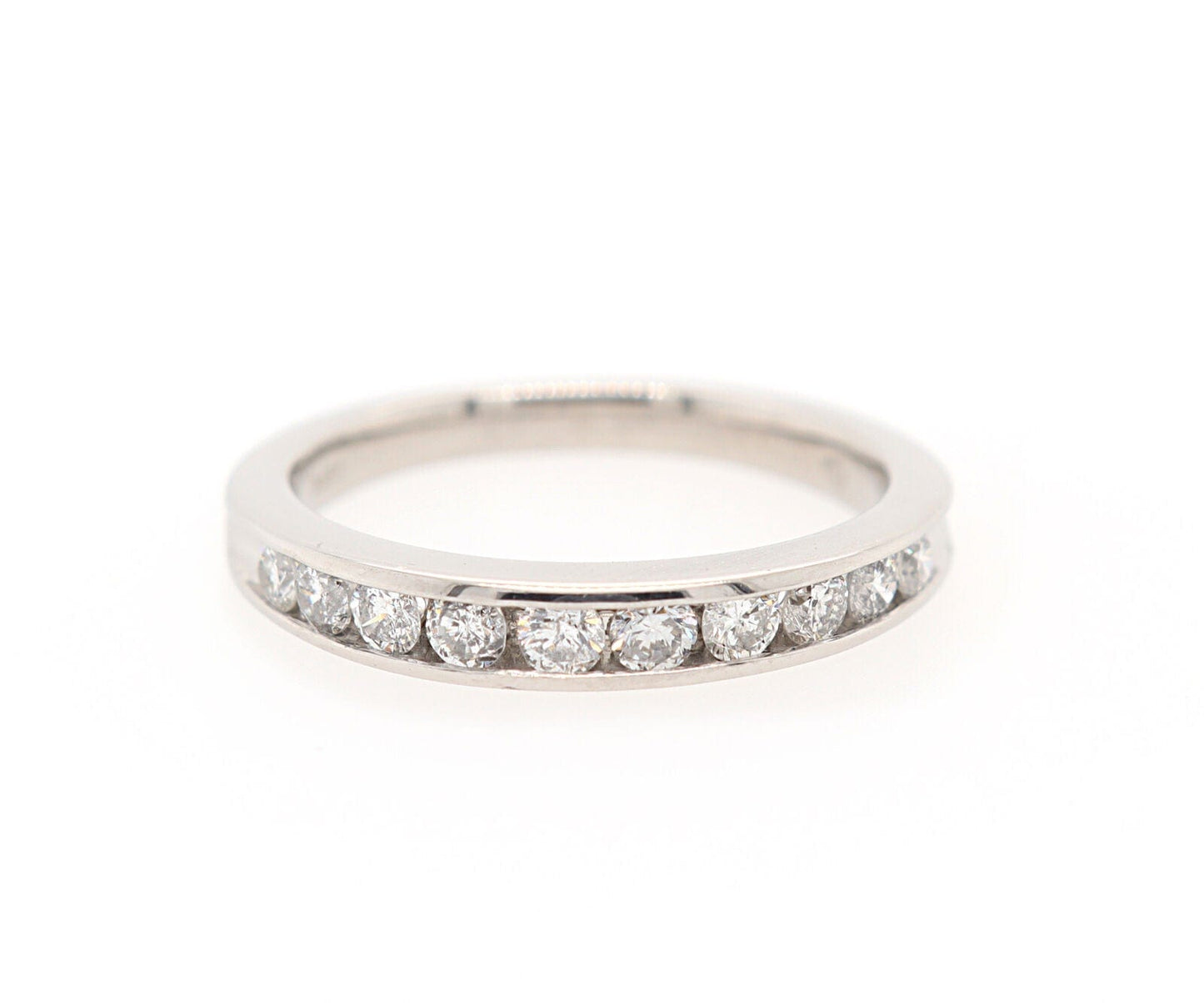 0.40ctw Round Diamond Channel Set Wedding Band Ring in Platinum