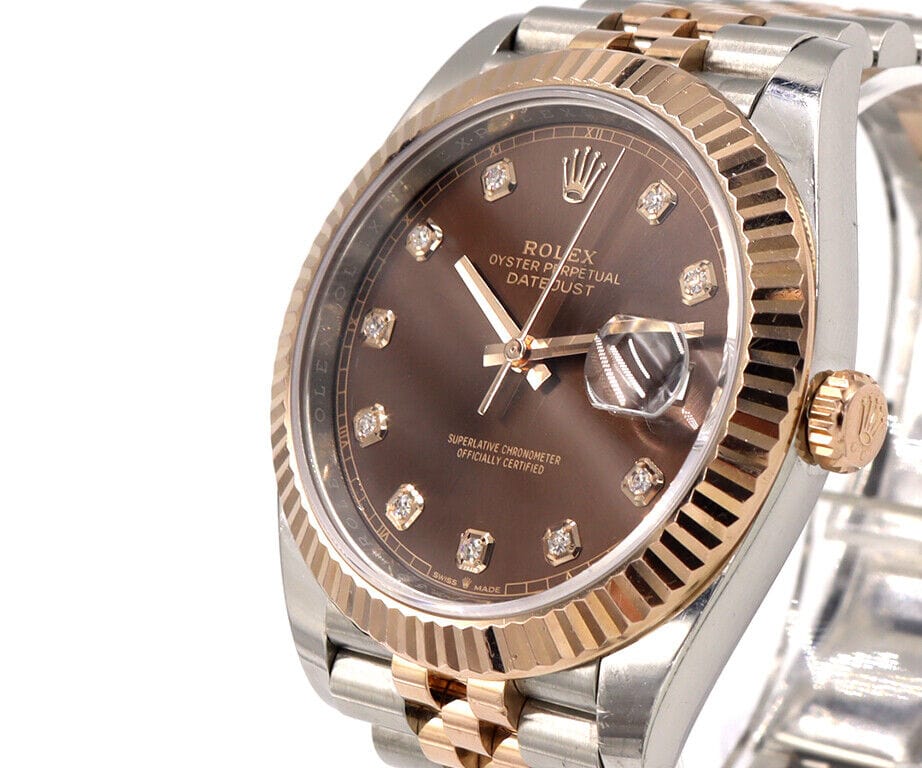 20 Rolex Datejust 126331 41MM Chocolate Diamond Dial Men's Watch