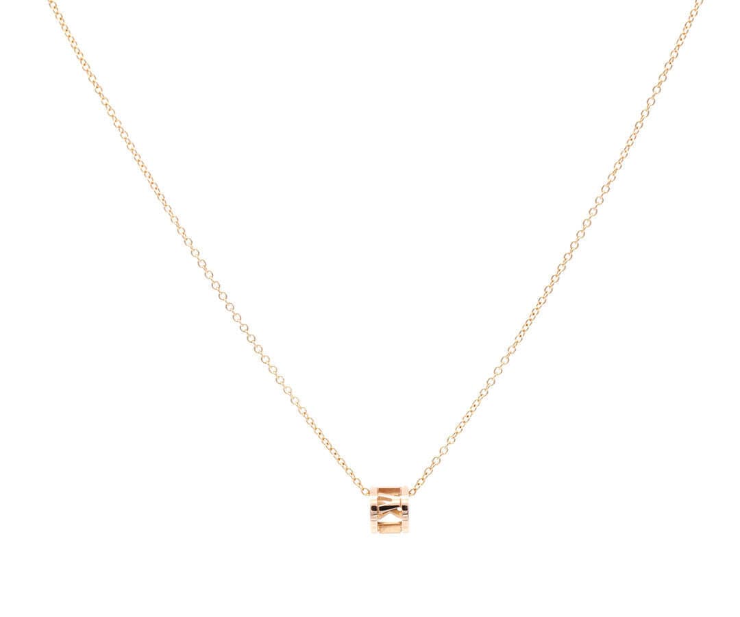 Tiffany & Co. Atlas Open Mini Pendant Necklace in 18K