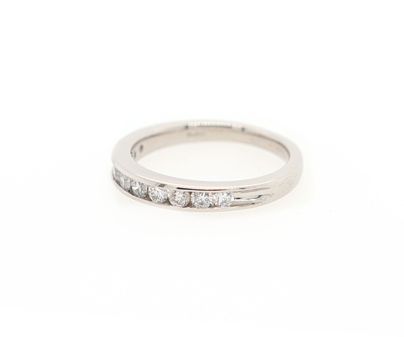 0.40ctw Round Diamond Channel Set Wedding Band Ring in Platinum