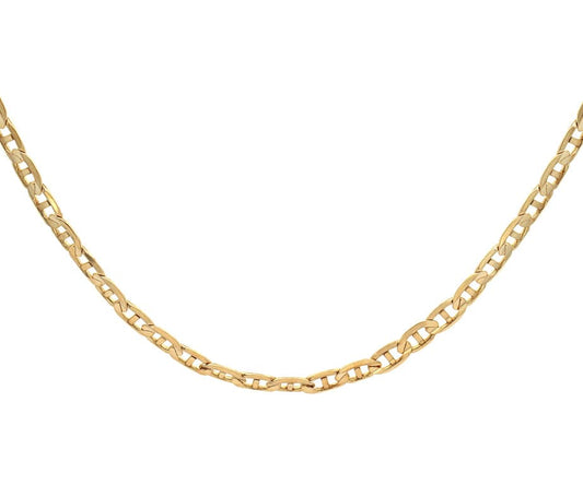 5.0MM Polished Marine Link Chain Necklace in 14K