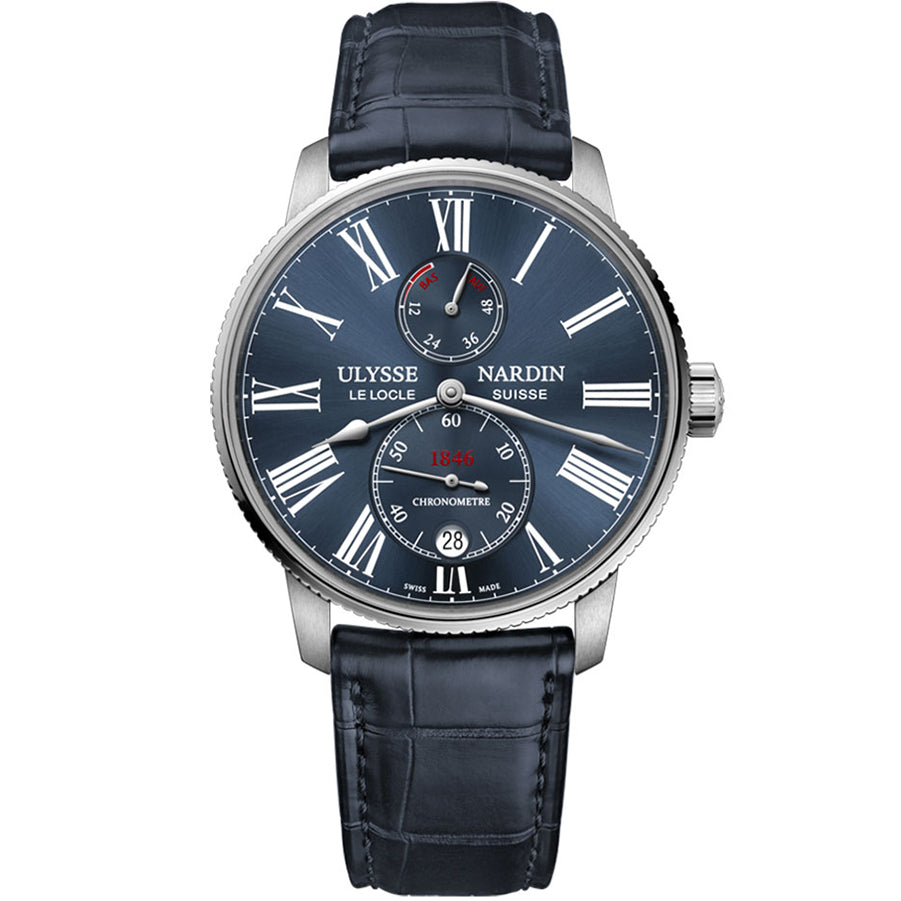 Ulysse Nardin Marine Chronometer Torpilleur 42mm 1183-310/43 Blue Dial