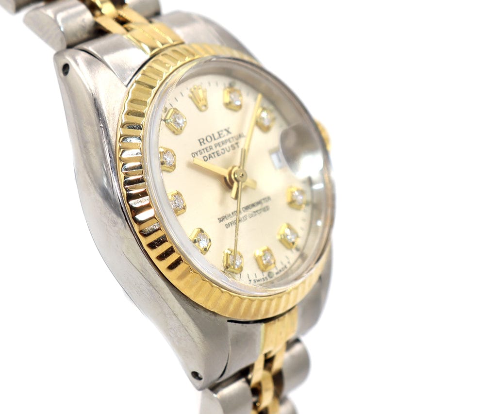 1983 Rolex Datejust 6917 26MM Aftermarket Diamond Dial Ladies Watch