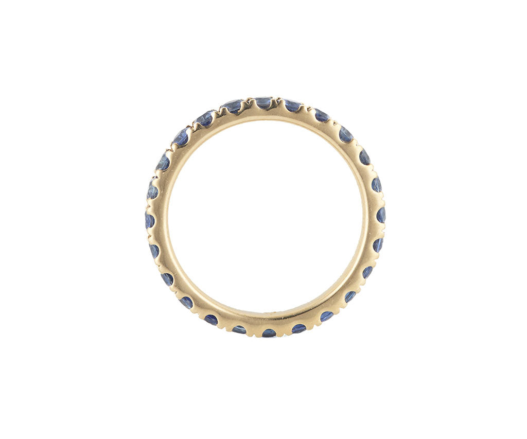 2.20ctw Blue Sapphire Eternity Band Ring in 14K